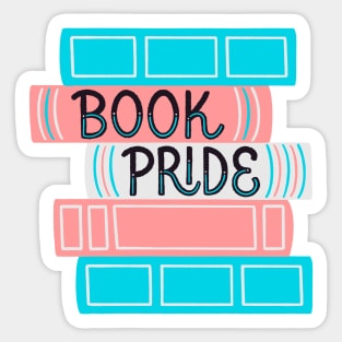 Trans Book Pride Sticker